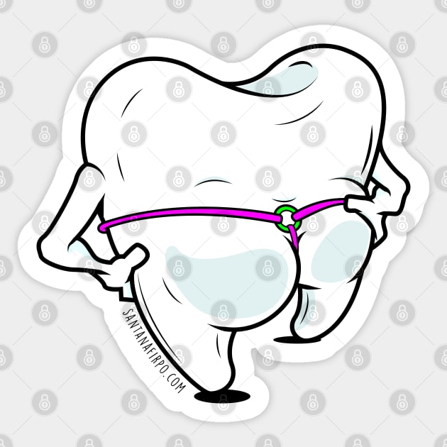 Dental Floss Sticker by santanafirpo